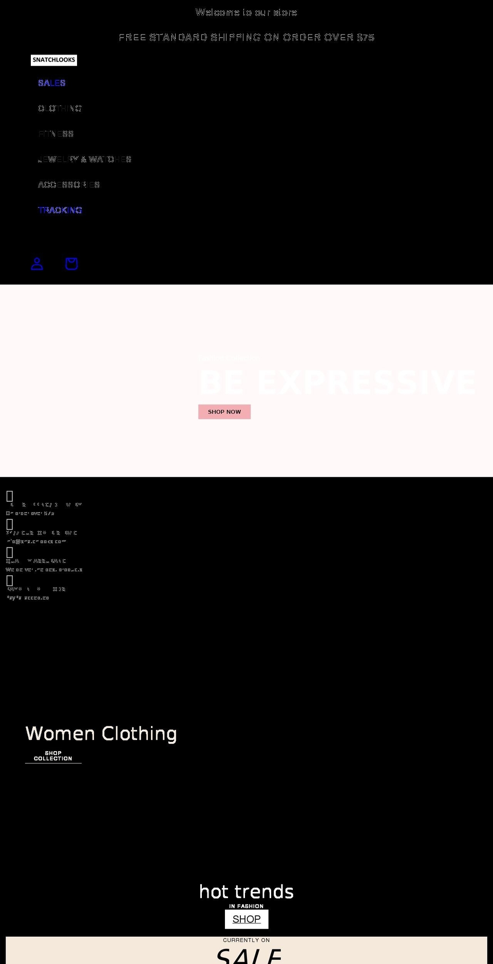 snatchlooks.com shopify website screenshot