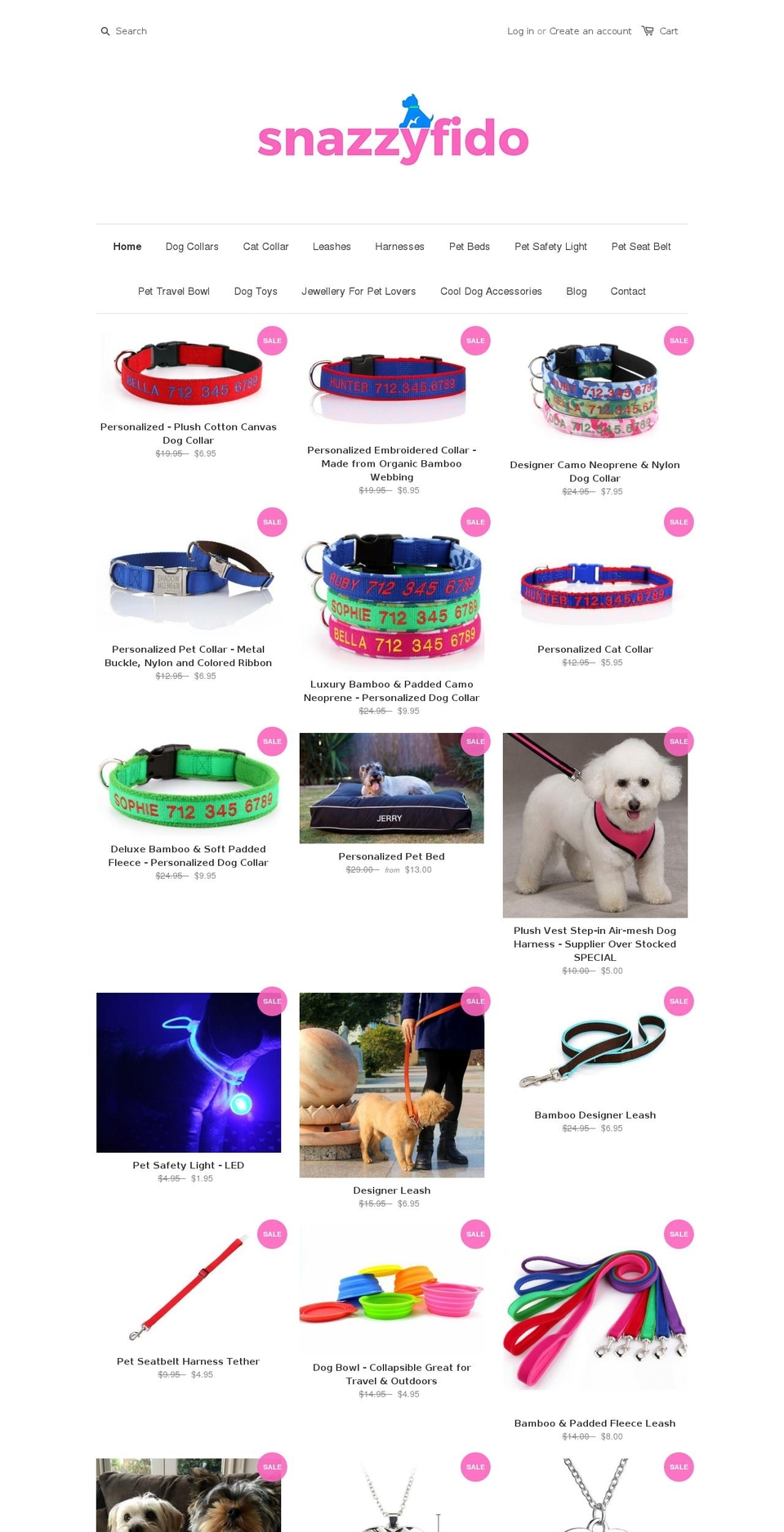 snazzyfido.com shopify website screenshot