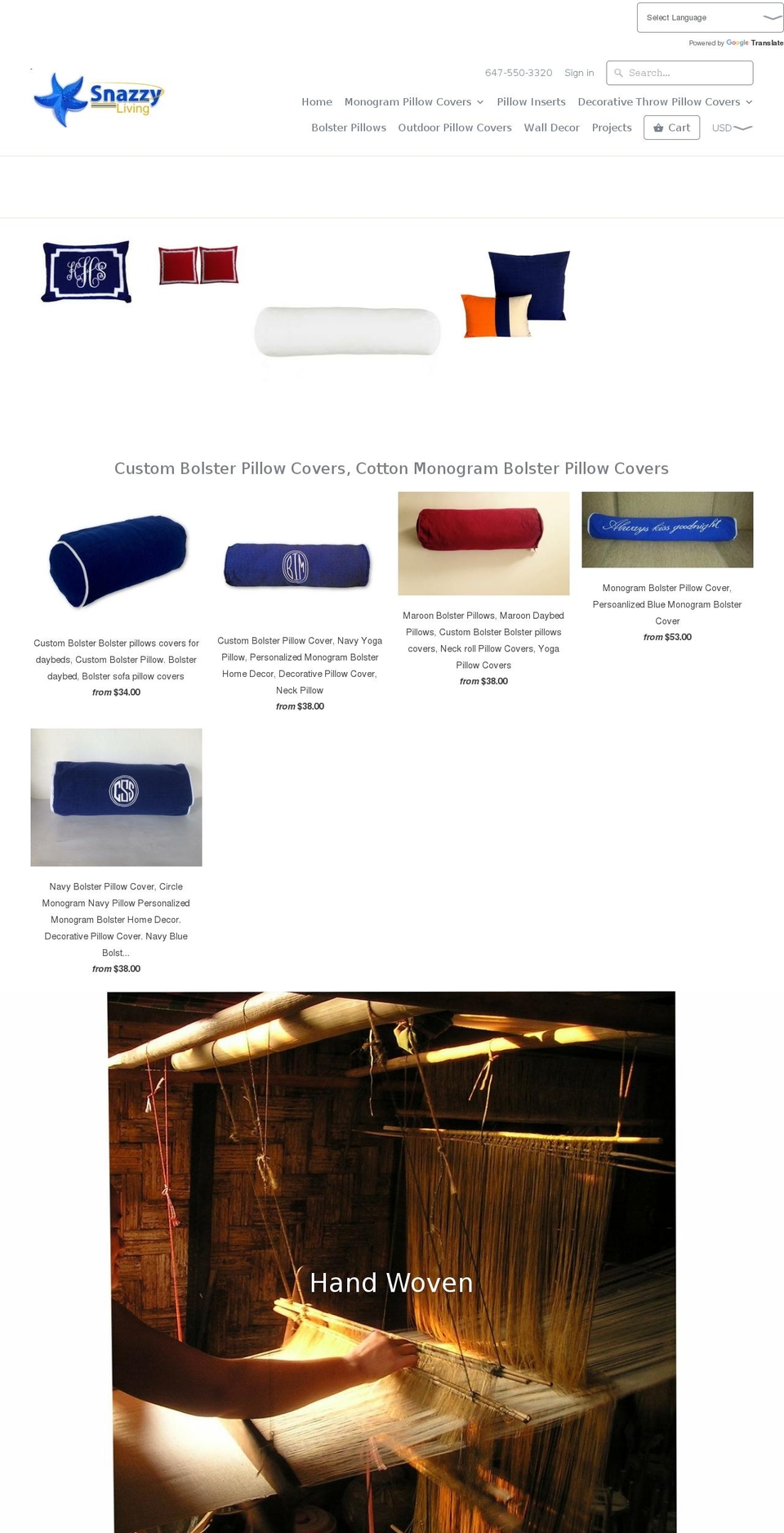 snazzylivingshop.com shopify website screenshot