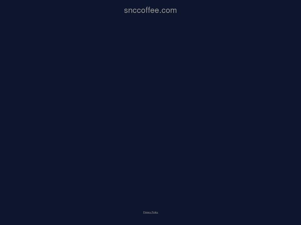 snccoffee.com shopify website screenshot