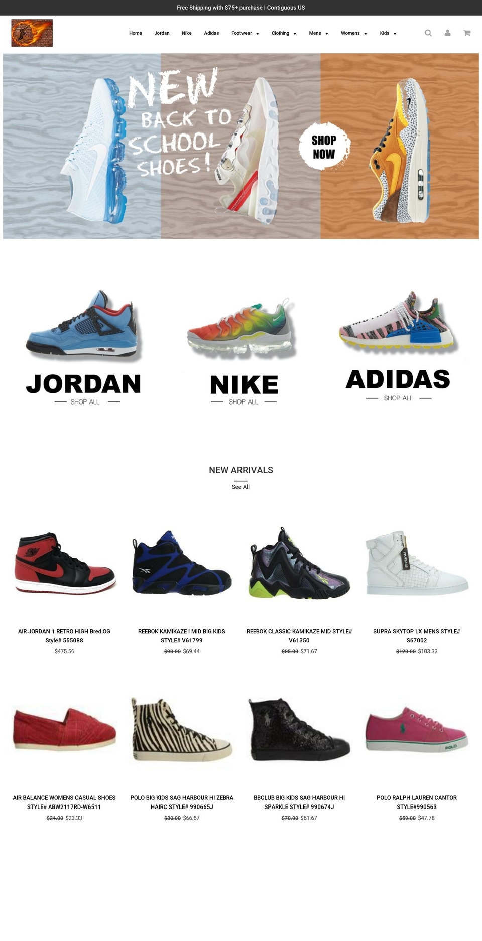 sneakerflex.com — Shopify storefront screenshot