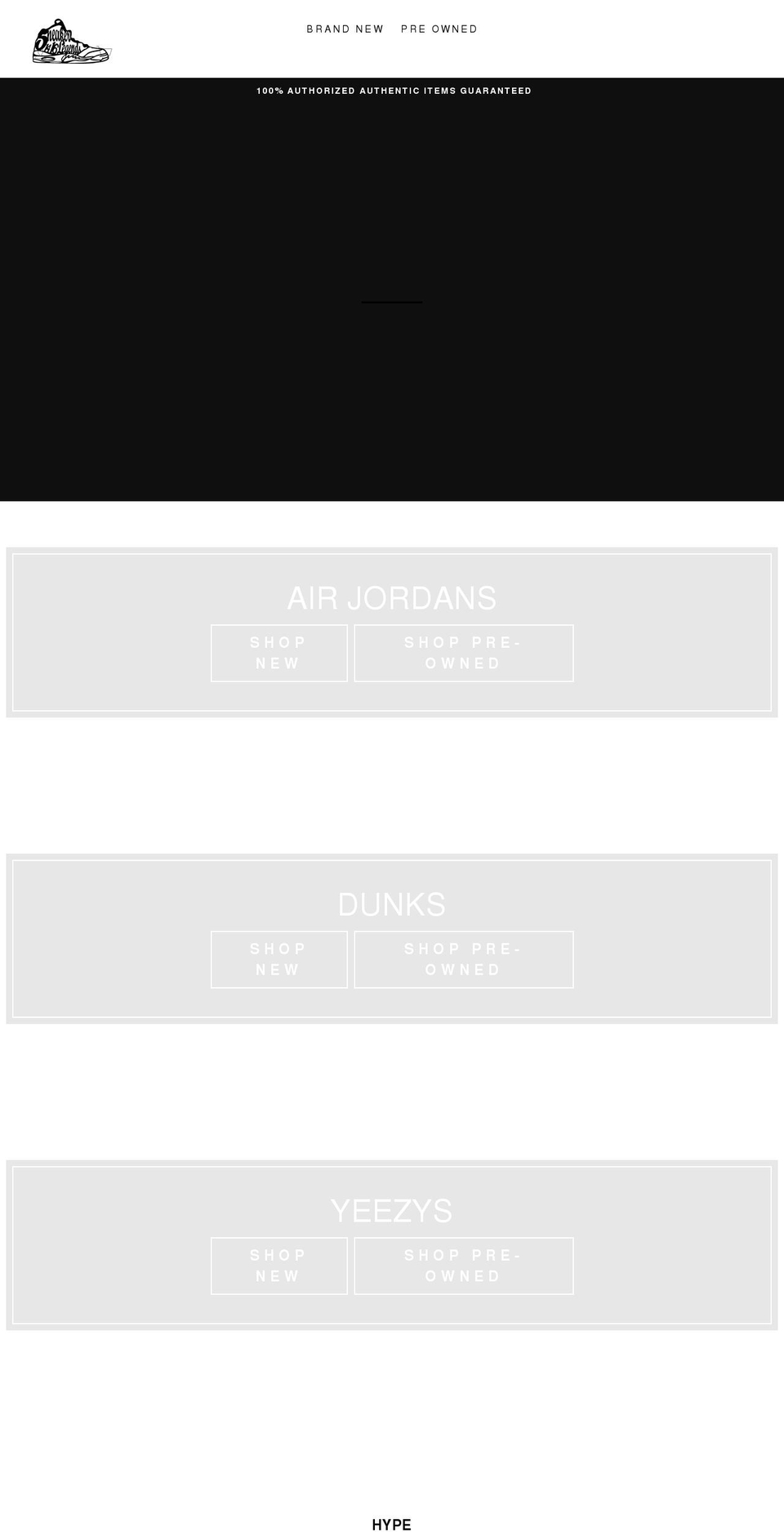 sneakerlegends.com shopify website screenshot