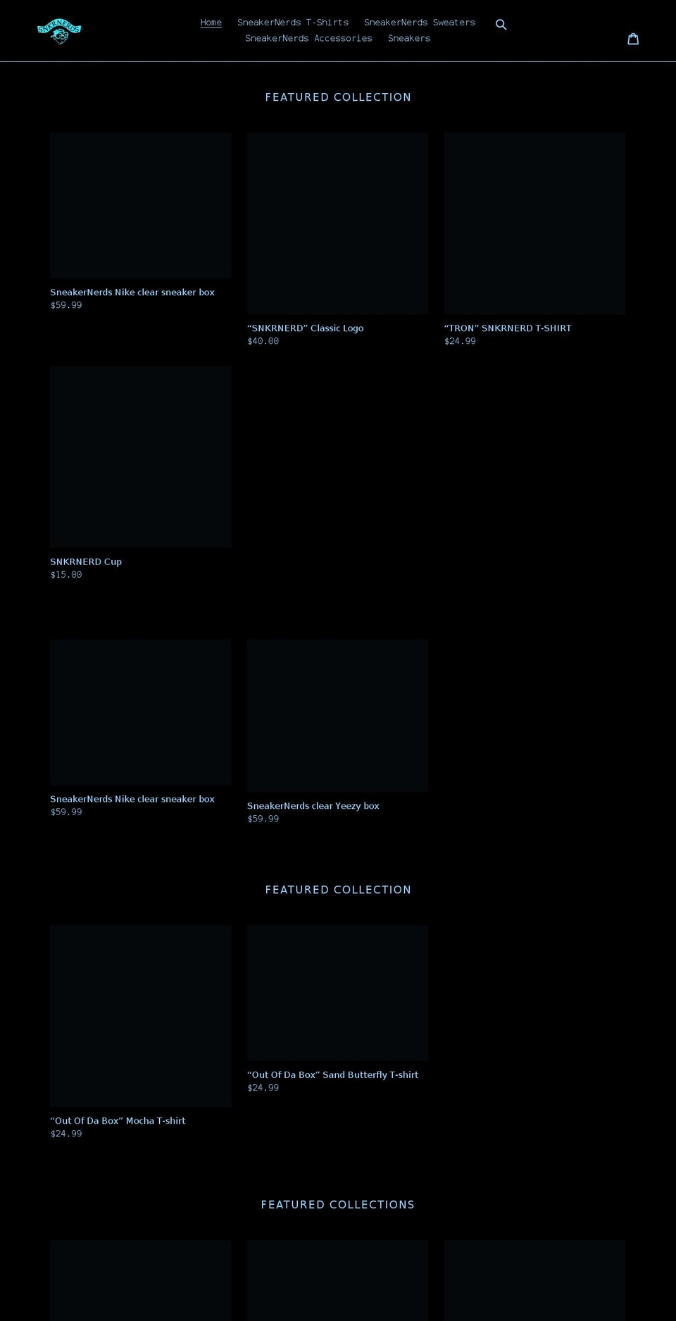 sneakernerdsofl.com shopify website screenshot