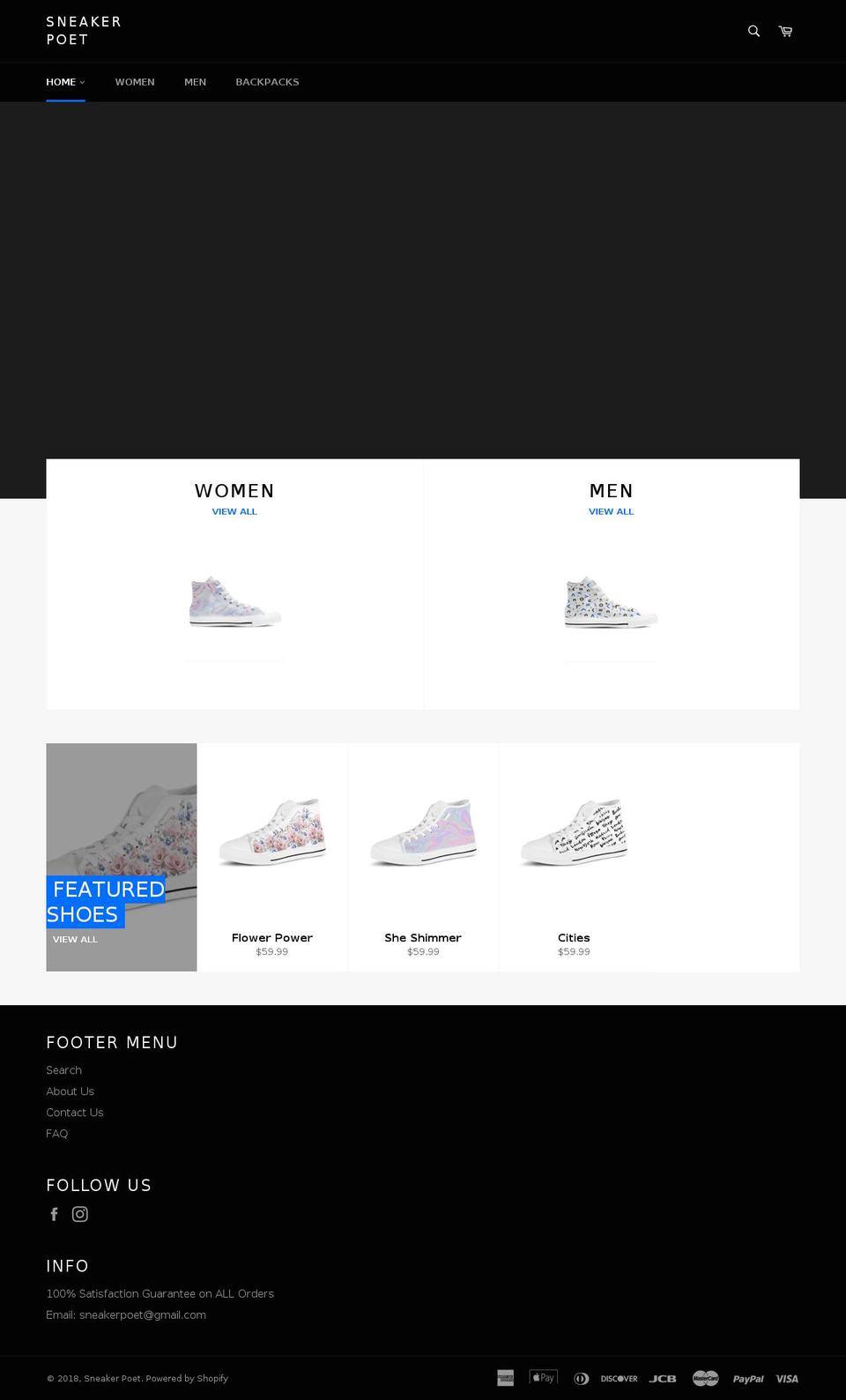 sneakerpoet.com — Shopify storefront screenshot