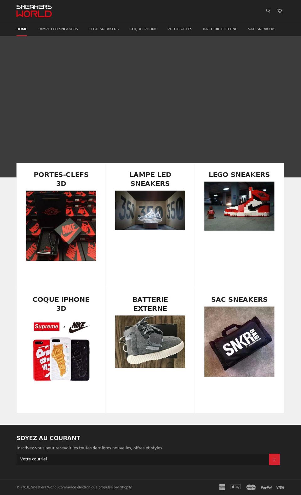 sneakers-world.fr shopify website screenshot