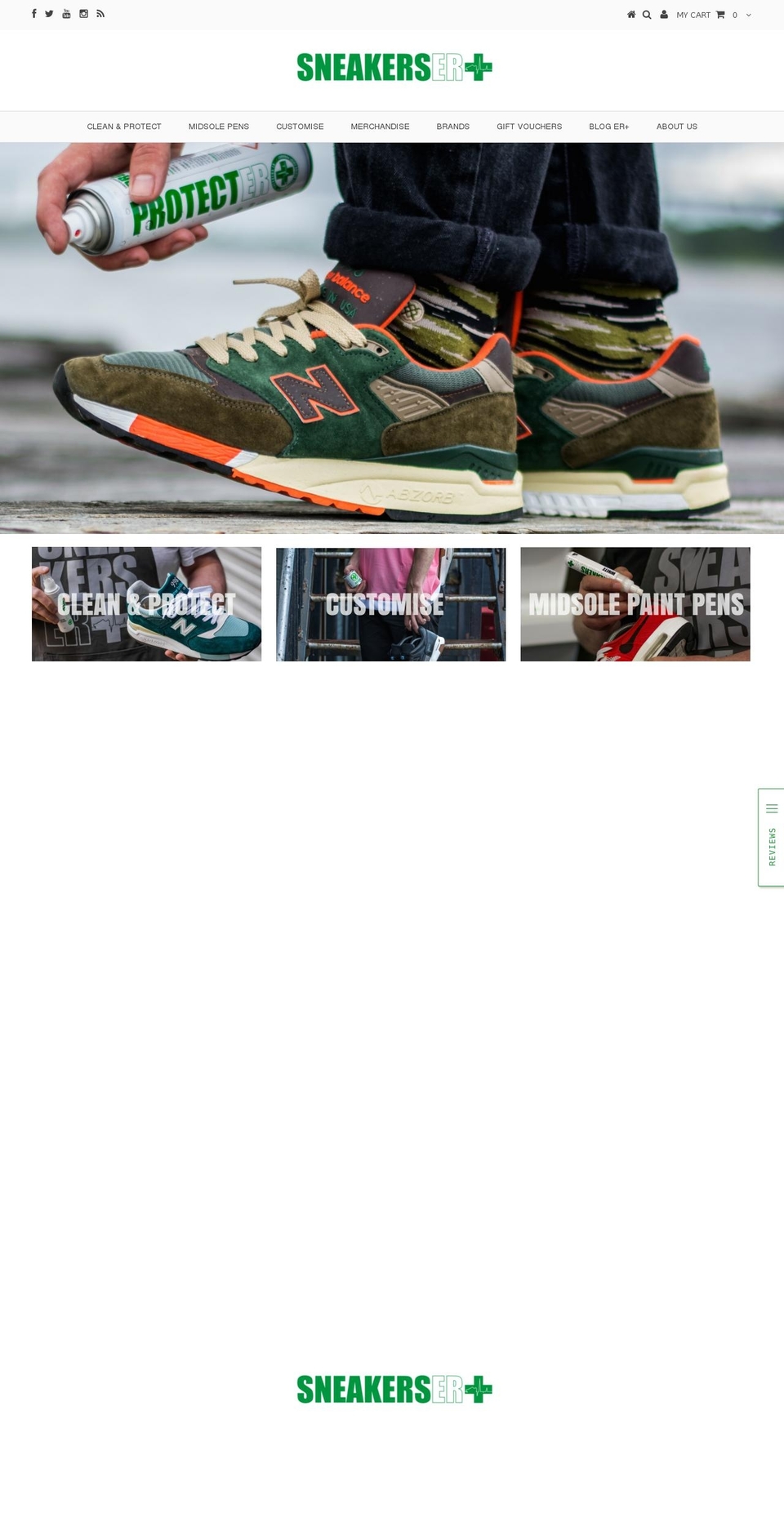 Flex Shopify theme site example sneakerser.com