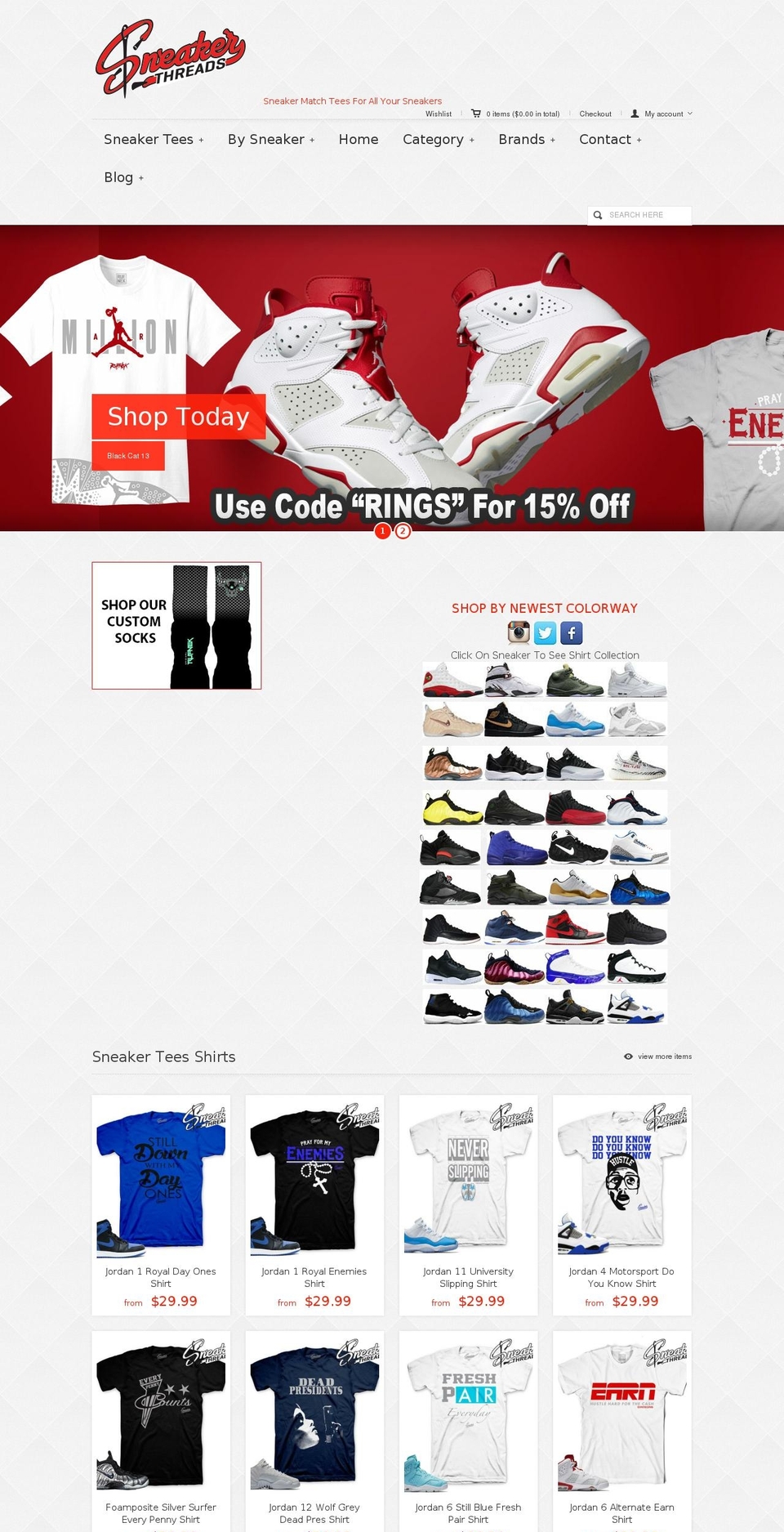 sneakerthreads-shop.com shopify website screenshot