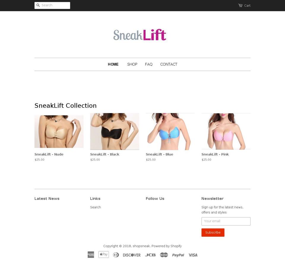 sneaklift.com — Shopify storefront screenshot