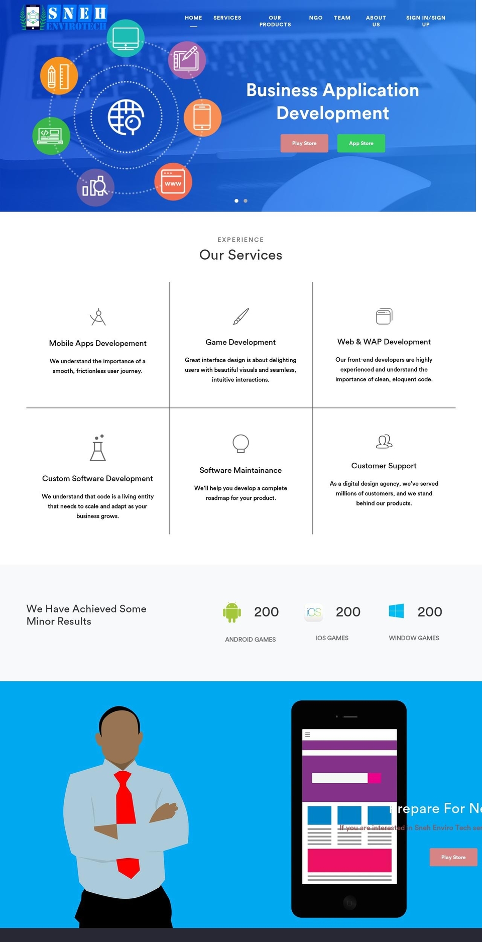snehenvirotech.com — Shopify storefront screenshot