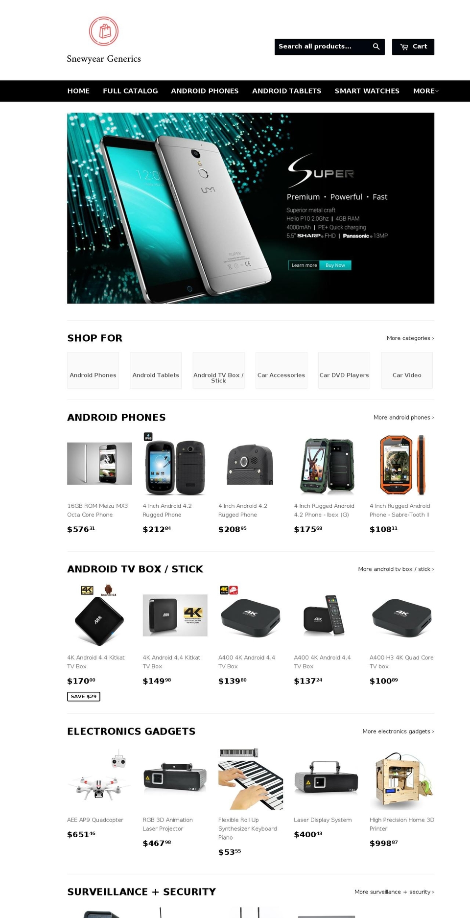 snewyear.com shopify website screenshot