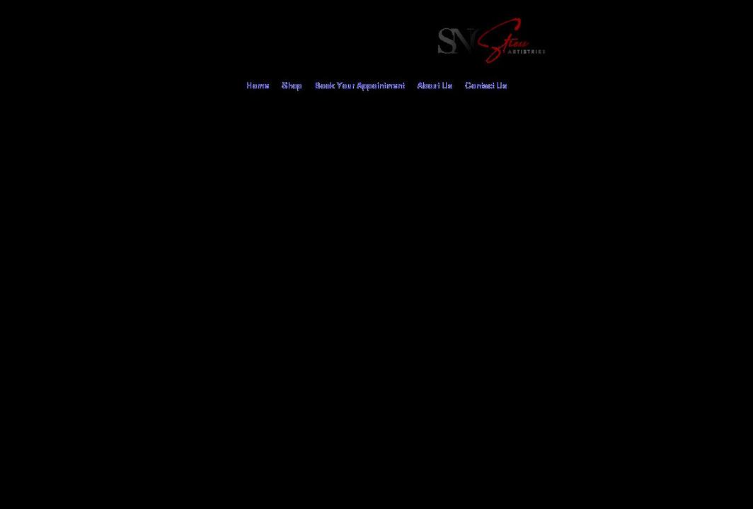 sngstressartistries.com shopify website screenshot