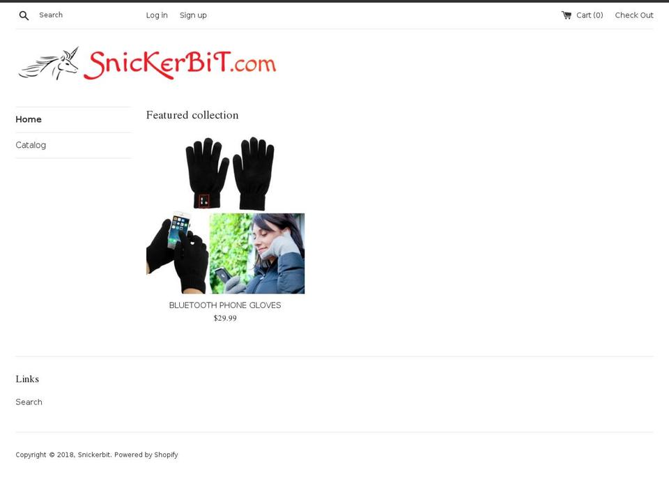 snickerbit.com — Shopify storefront screenshot