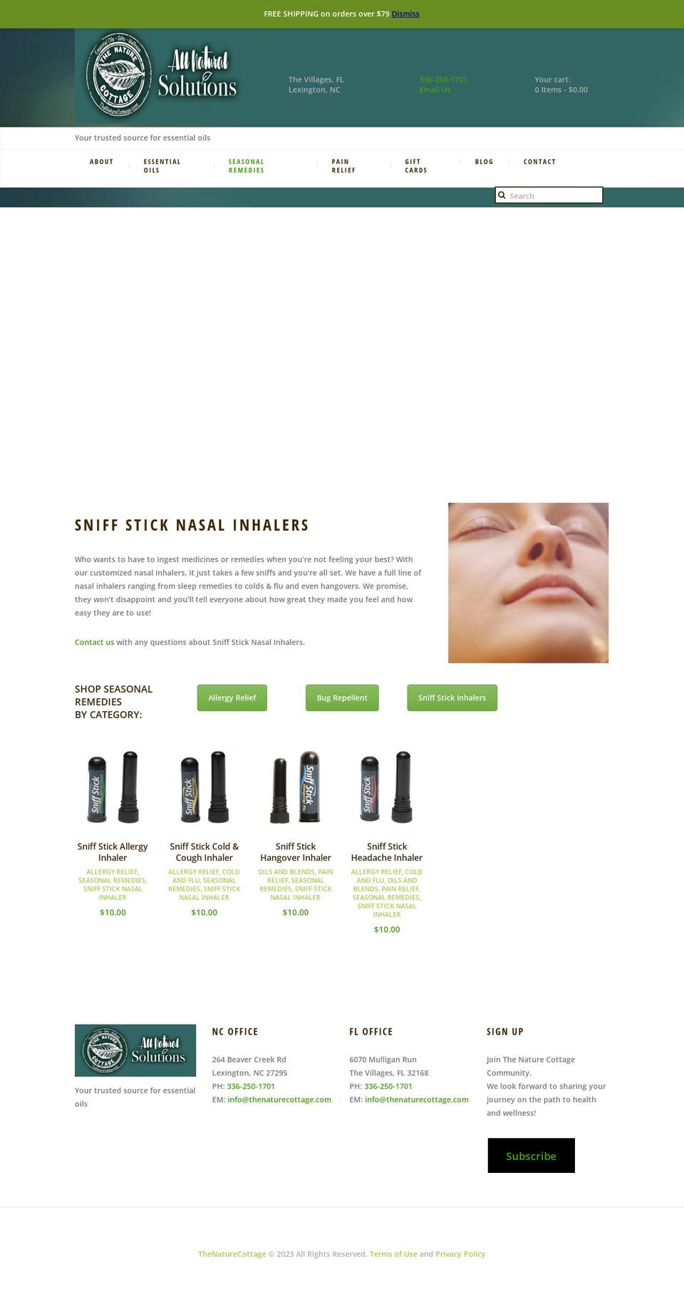 sniffthestick.com — Shopify storefront screenshot