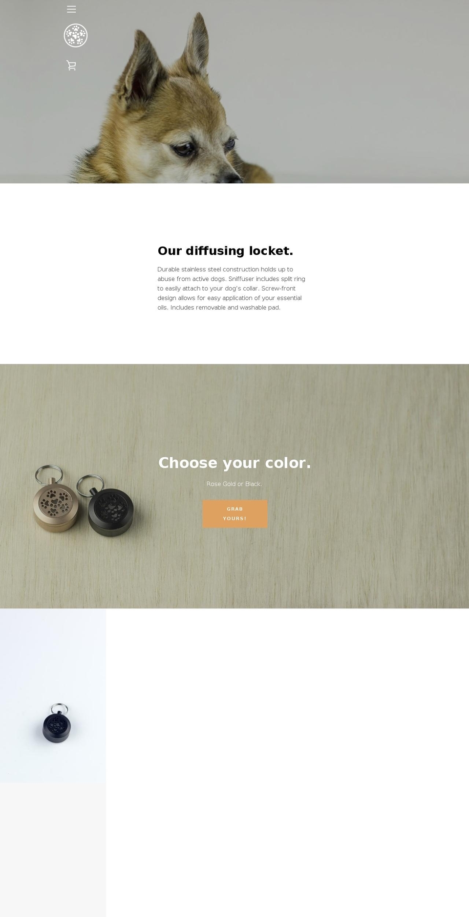 sniffuser.com — Shopify storefront screenshot
