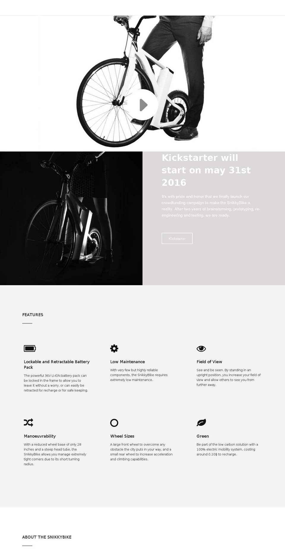 snikybike.com shopify website screenshot