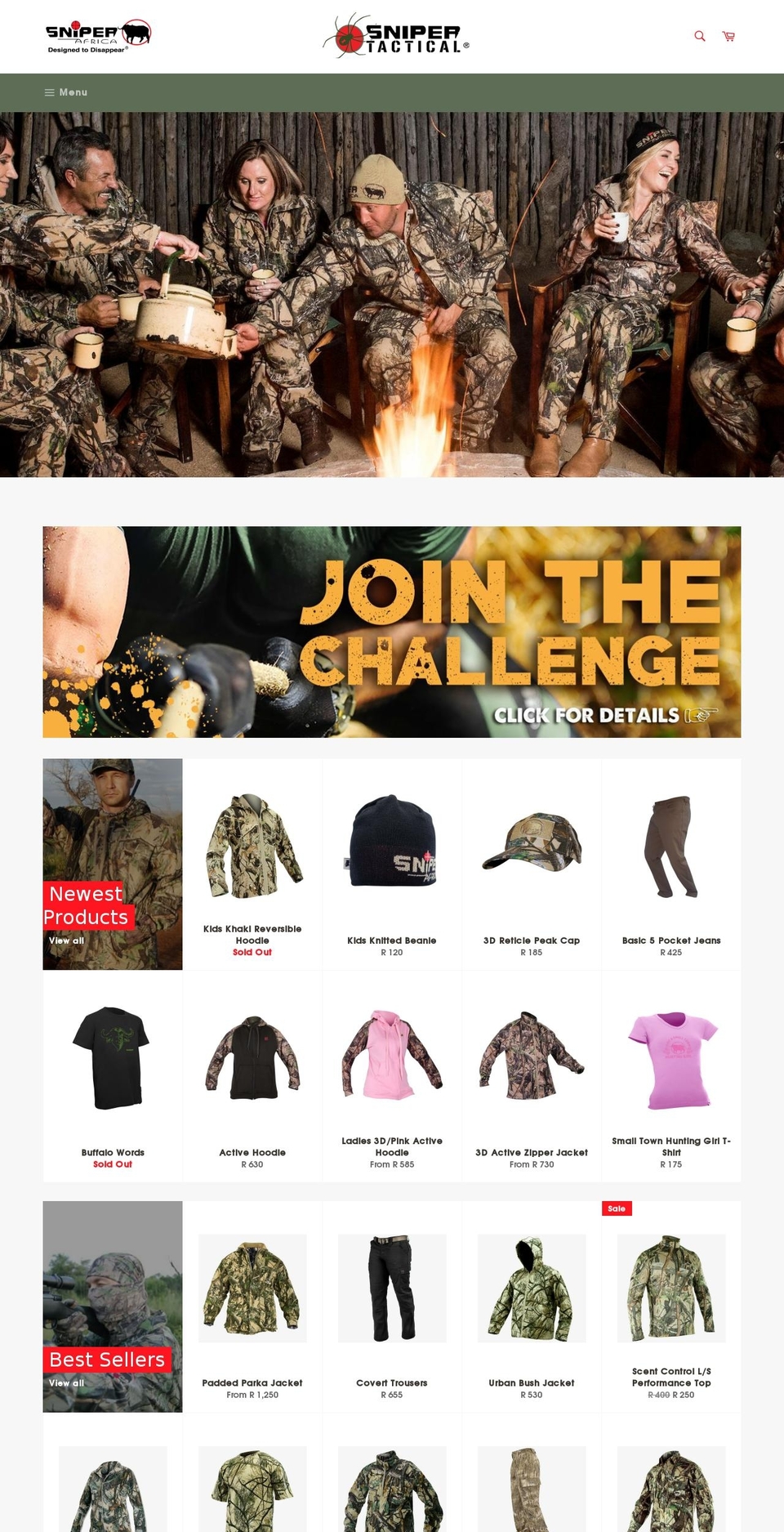 sniperafrica.com shopify website screenshot