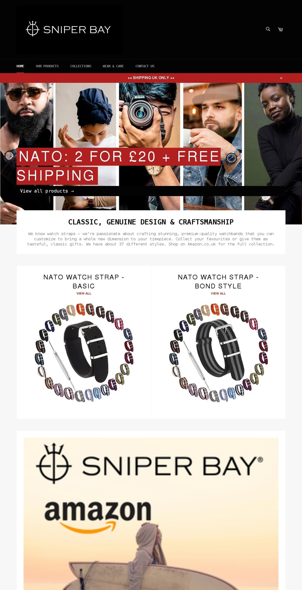 sniperbay.com shopify website screenshot