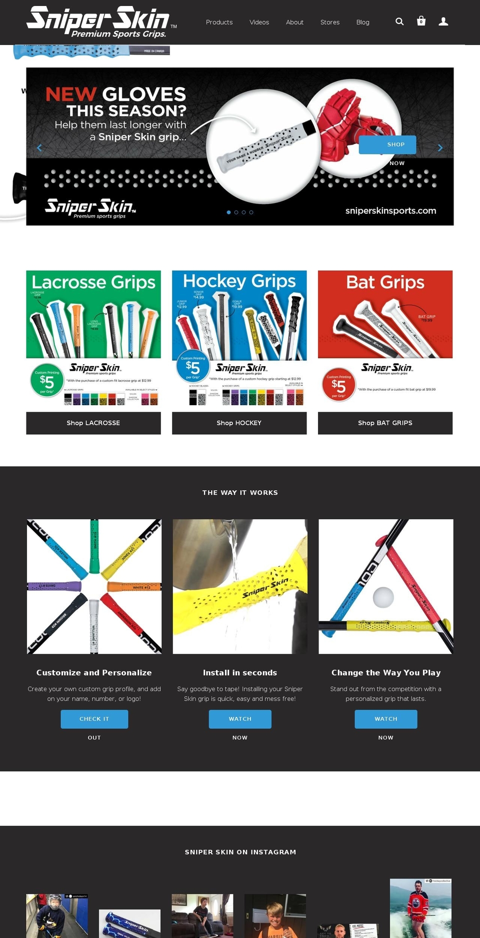 sniperskins.com — Shopify storefront screenshot