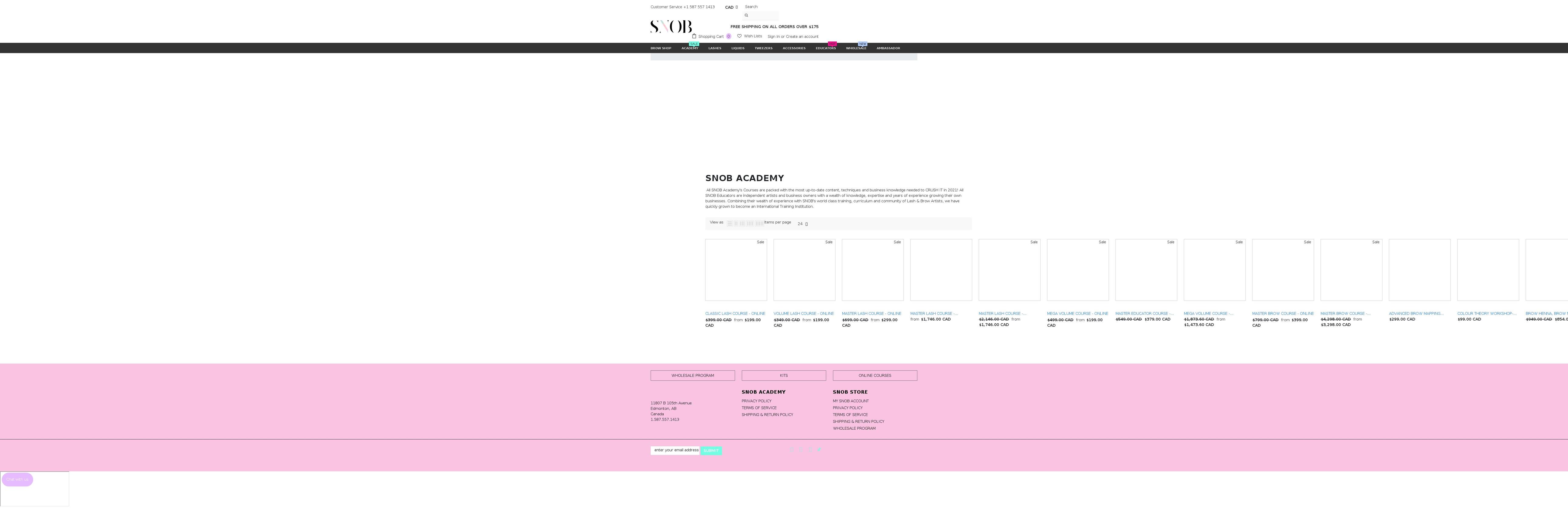snobacademy.com — Shopify storefront screenshot