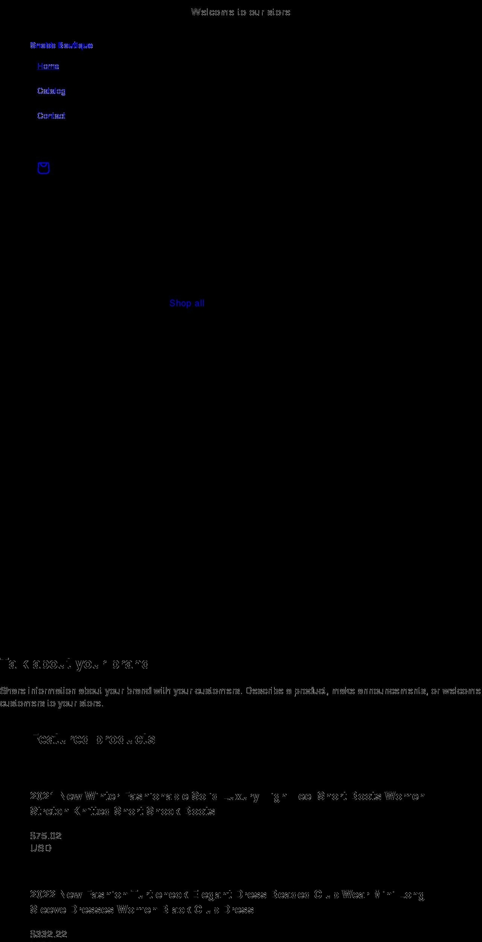 snobbboutique.com shopify website screenshot