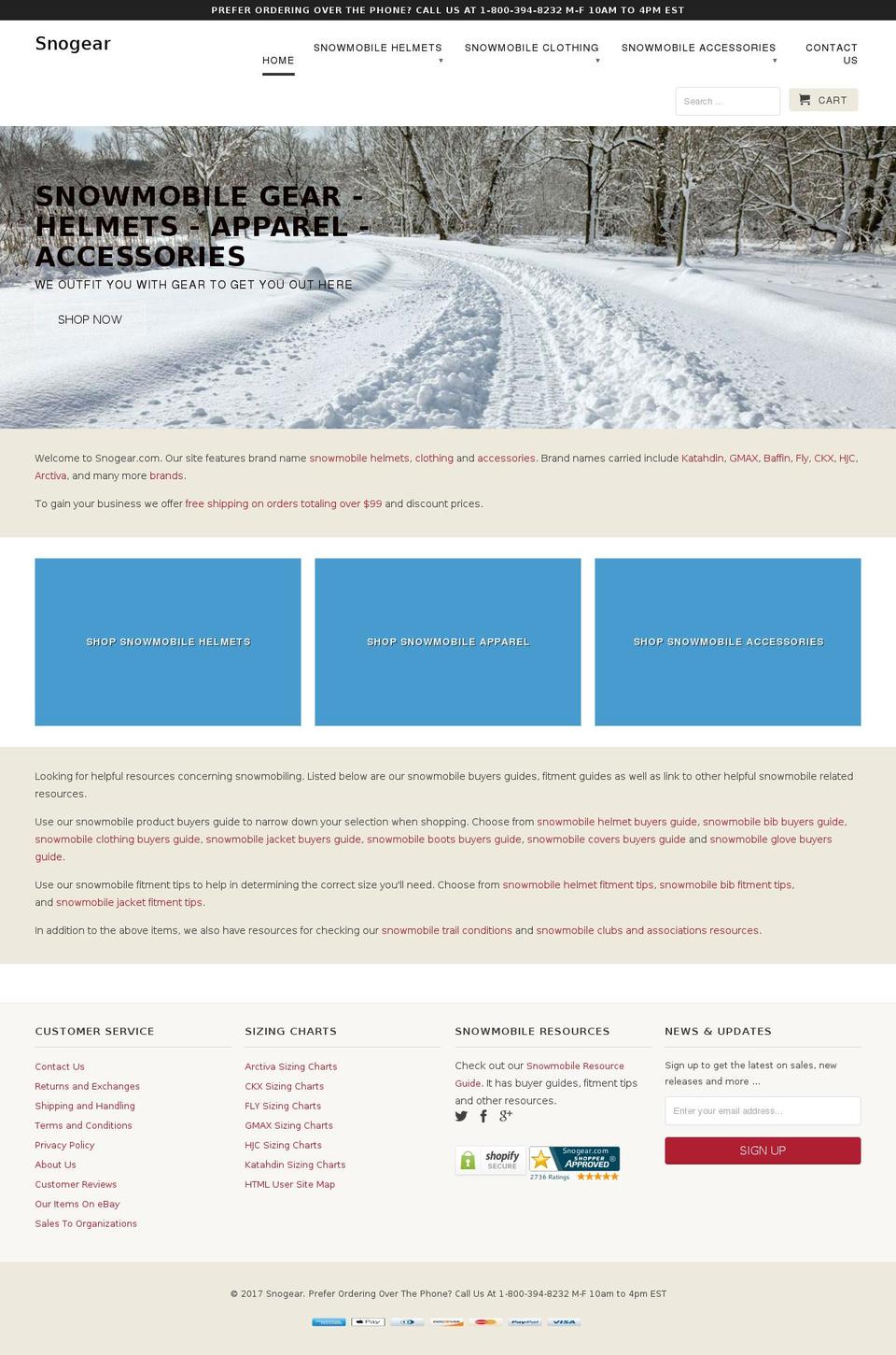 snogear.com shopify website screenshot