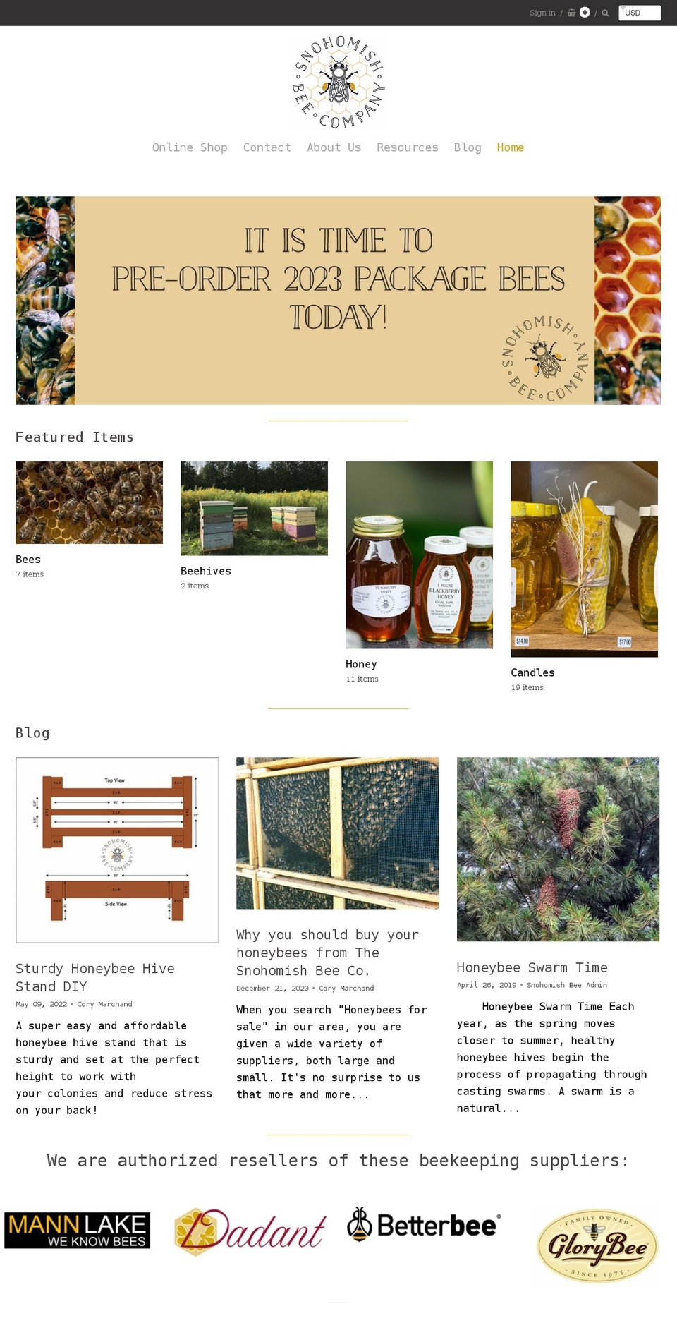 snohobeeco.com shopify website screenshot