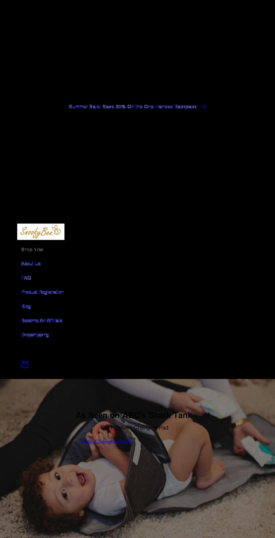 snoofybee.myshopify.com — Shopify storefront screenshot