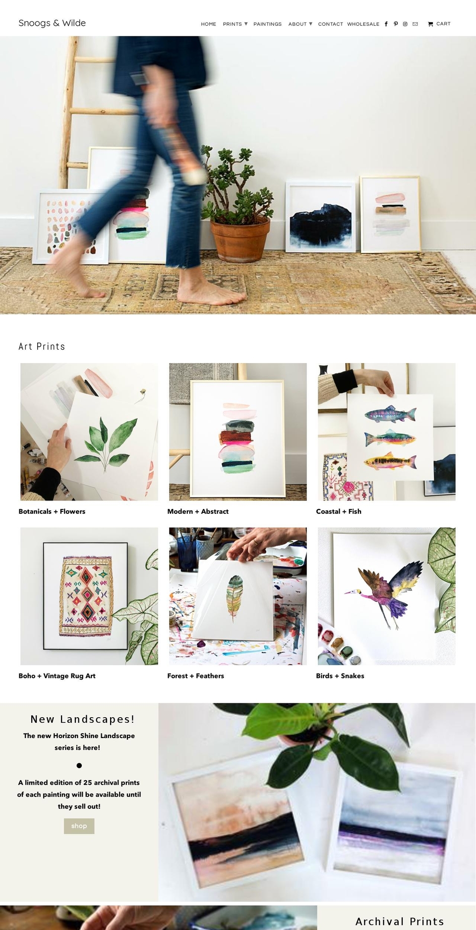 snoogsandwilde.com shopify website screenshot