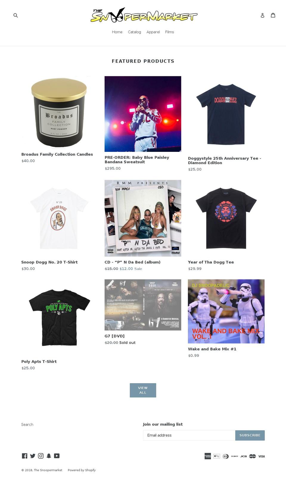 snoopermarket.com — Shopify storefront screenshot