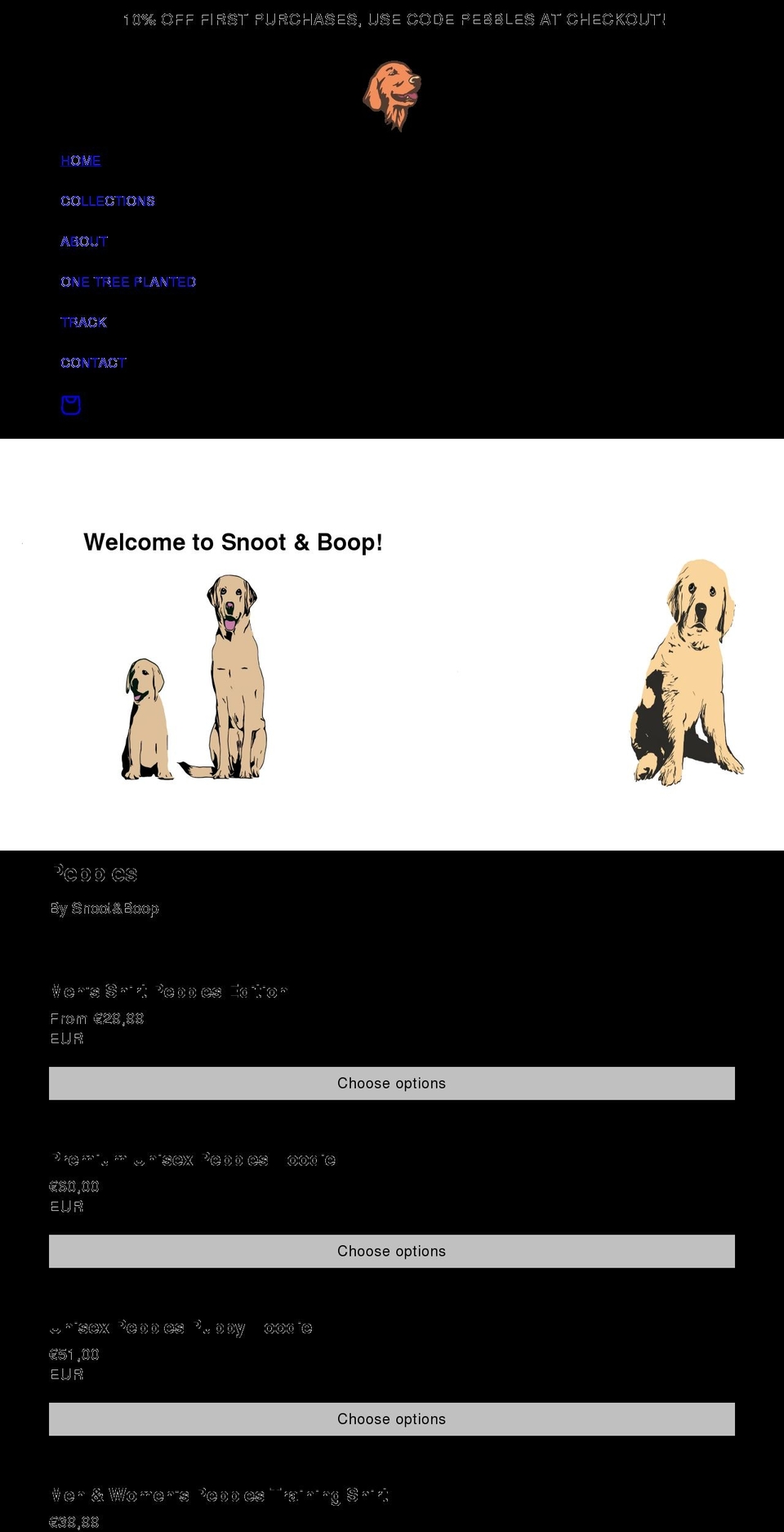 snootandboop.com shopify website screenshot