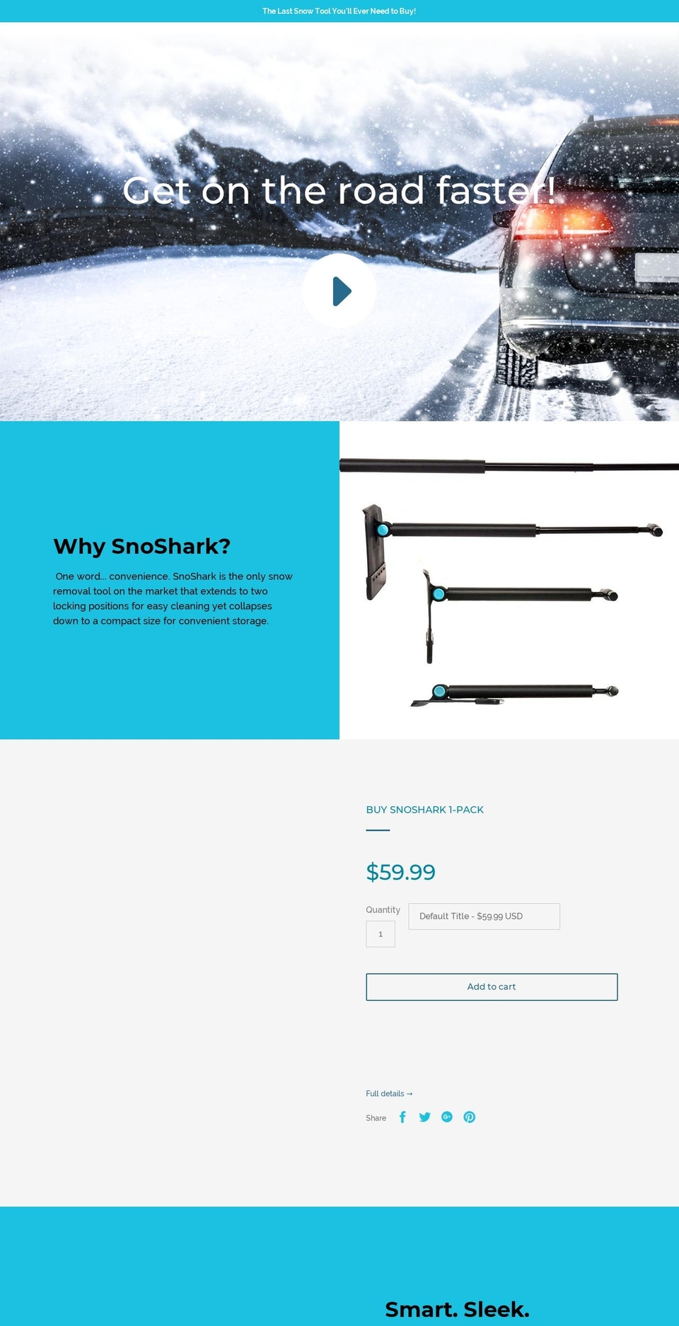 snoshark.com — Shopify storefront screenshot
