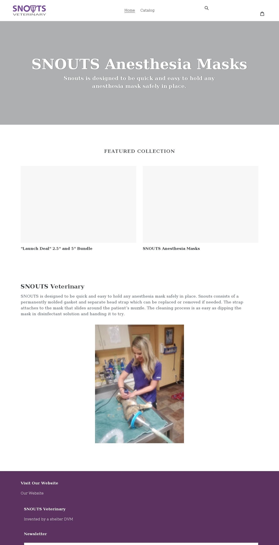 snouts-veterinary.myshopify.com shopify website screenshot
