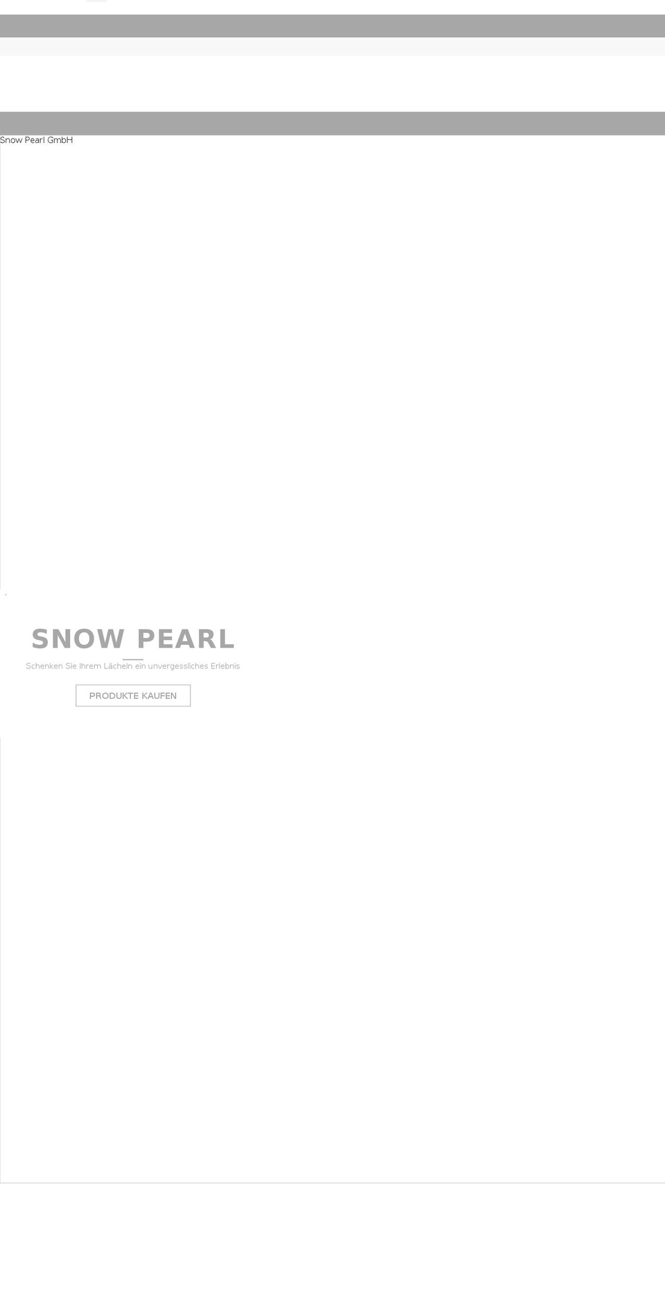 snow-pearl.com shopify website screenshot