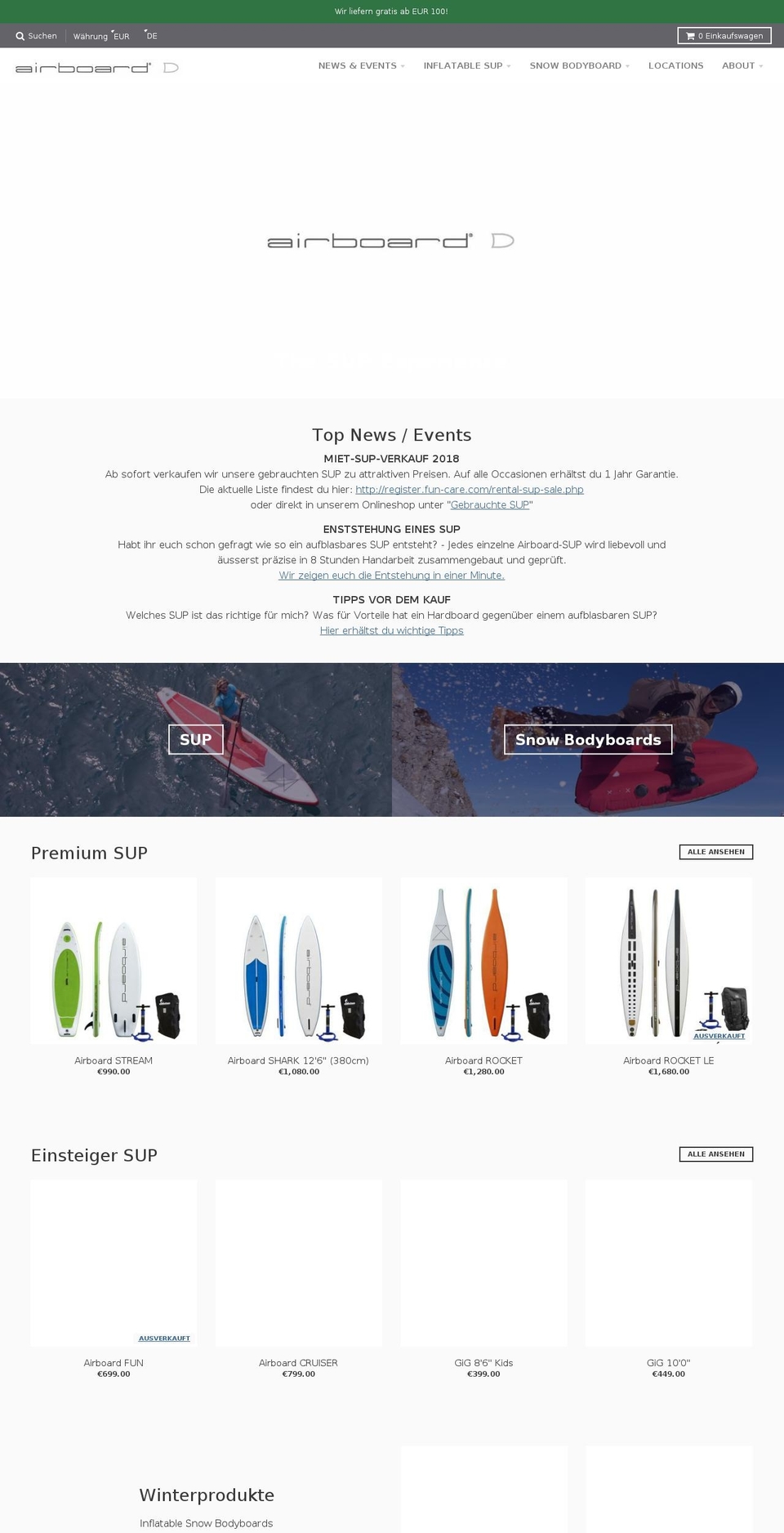 snowbob.com — Shopify storefront screenshot