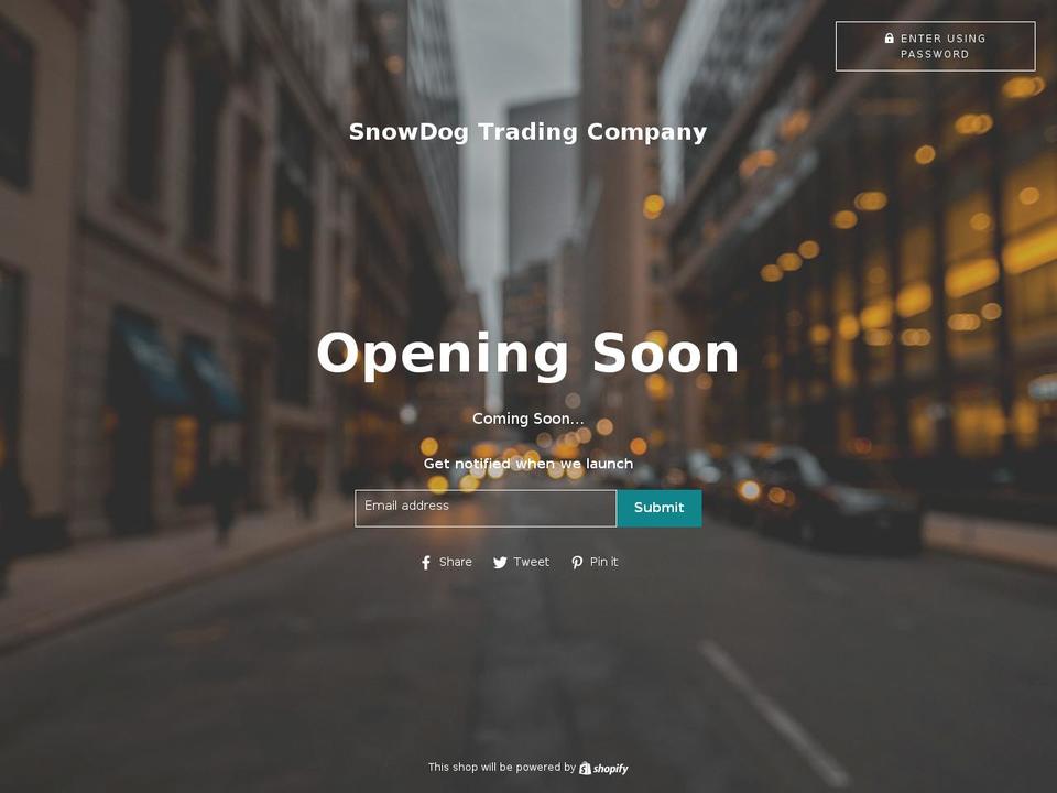 snowdogtrading.com — Shopify storefront screenshot