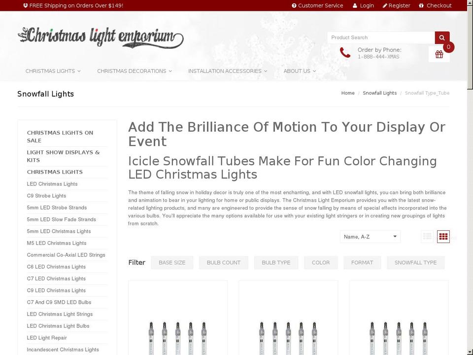 6-7-17-version Shopify theme site example snowfalllights.com