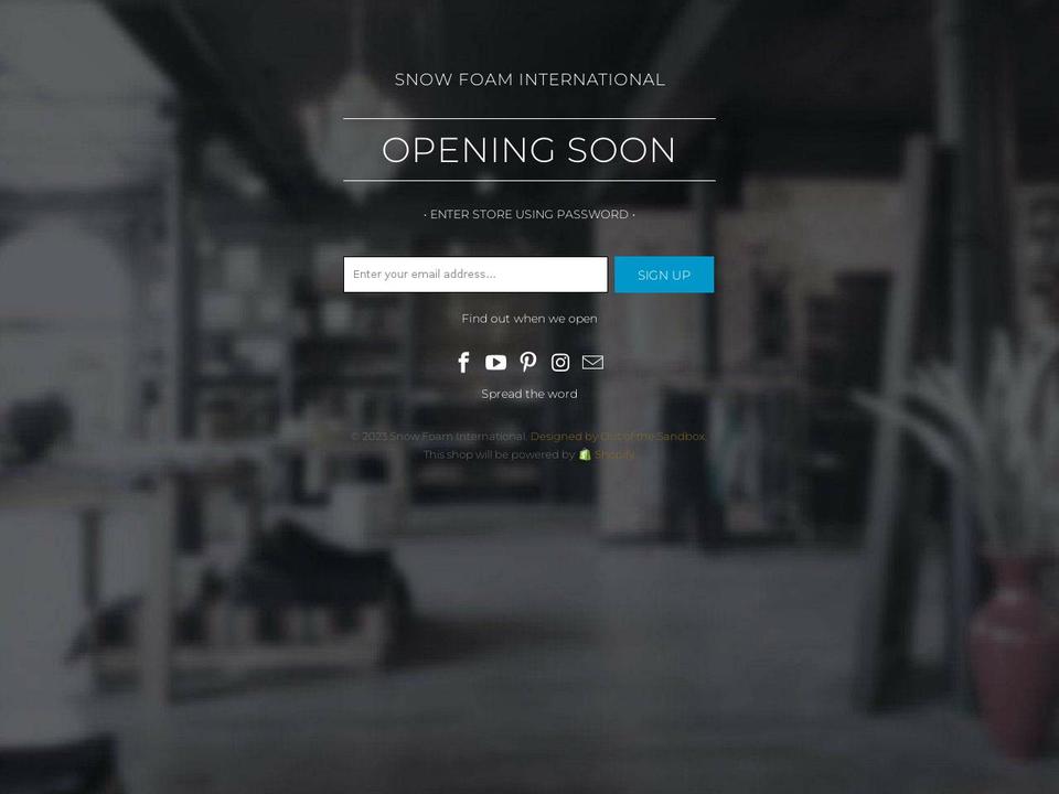 snowfoamau.com shopify website screenshot