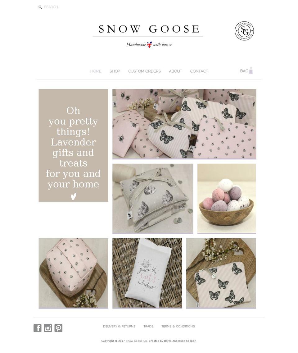 snowgooseuk.com shopify website screenshot
