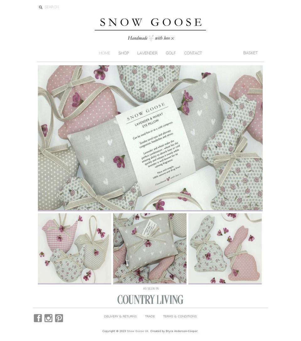 snowgooseuk.uk shopify website screenshot