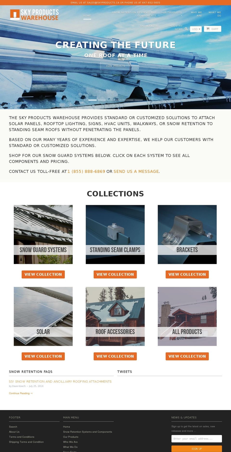 snowretentionwarehouse.ca shopify website screenshot