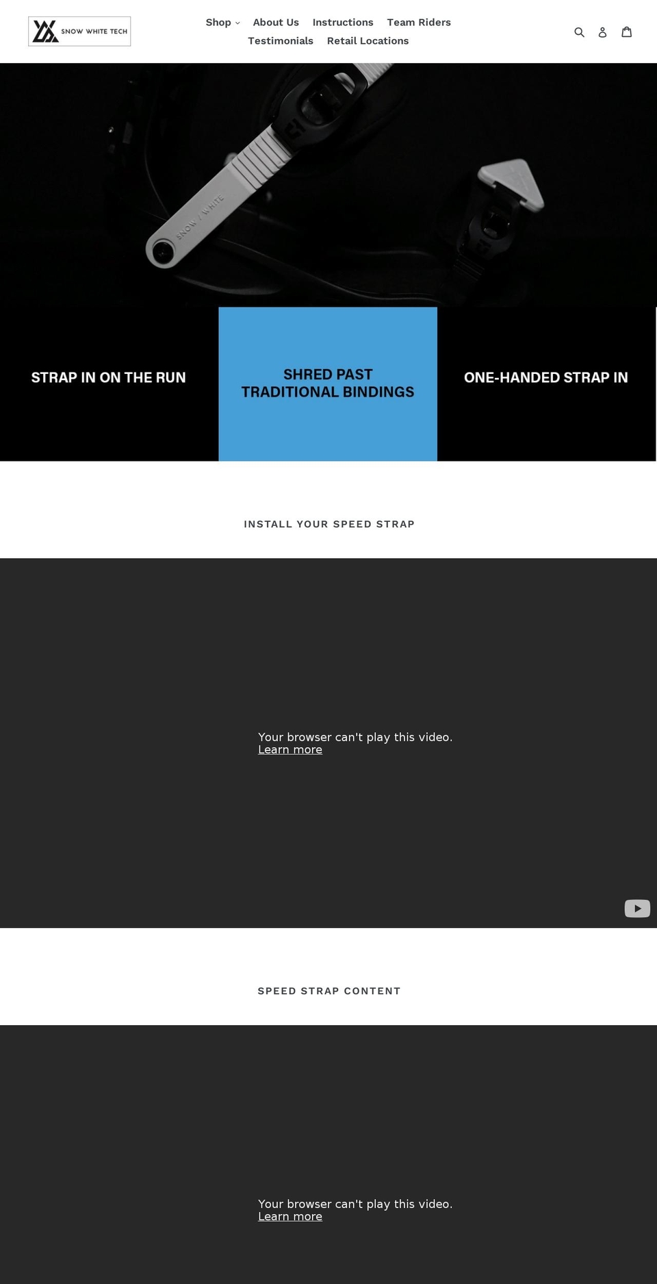 snowwhitetech.com shopify website screenshot