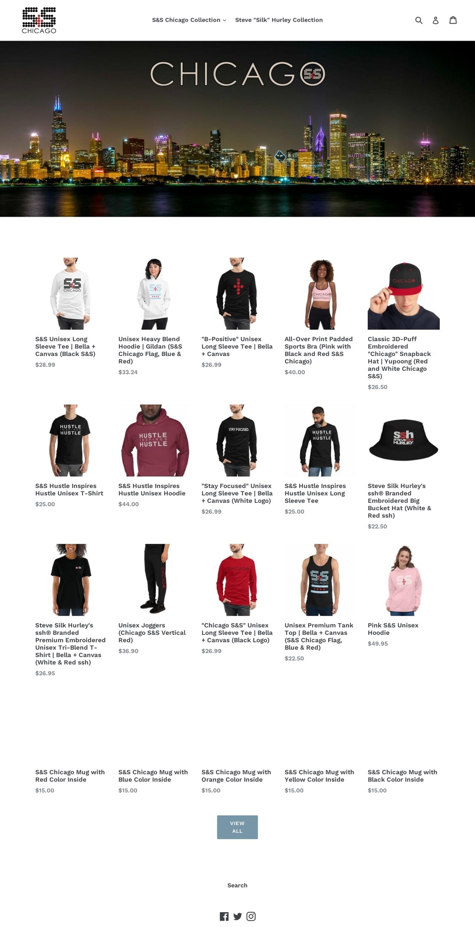 sns-chicago.myshopify.com shopify website screenshot