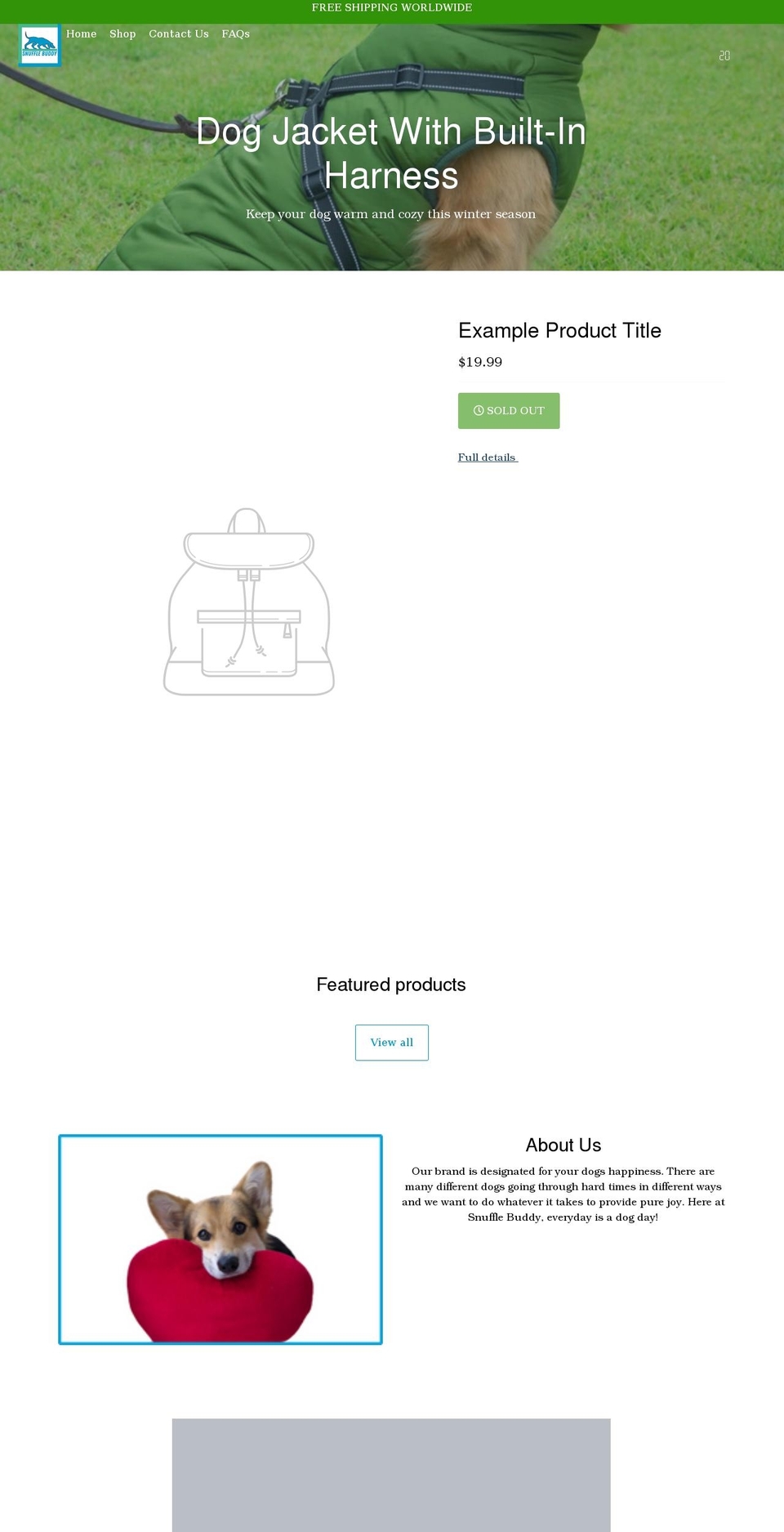 snufflebuddy.com shopify website screenshot