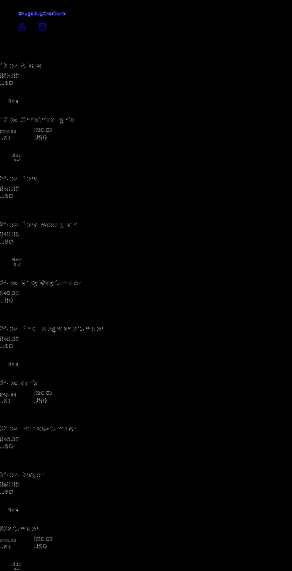 snugabugcreations.com shopify website screenshot