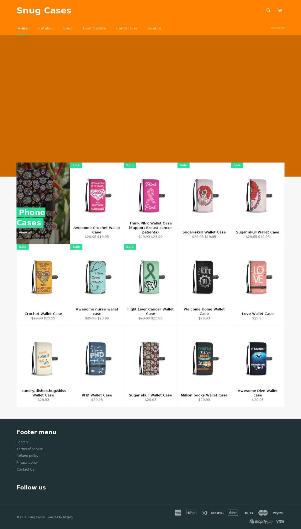 snugcases.com — Shopify storefront screenshot