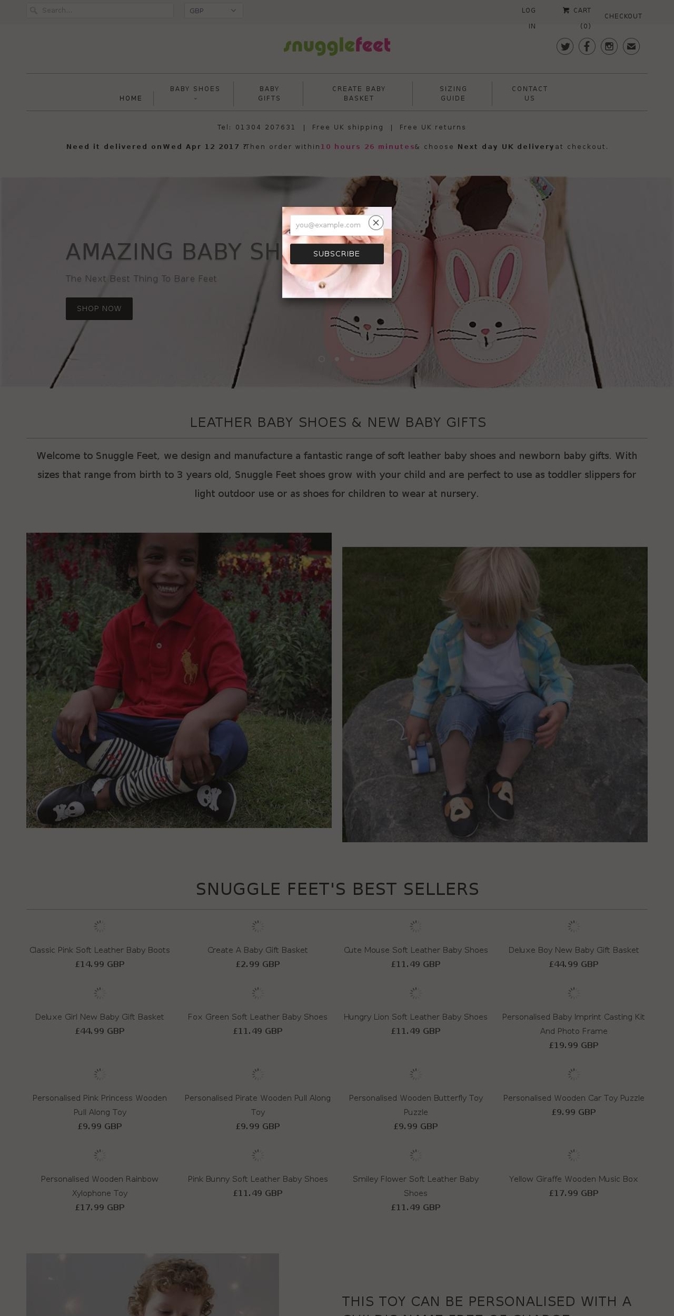 snugglecollection.com shopify website screenshot
