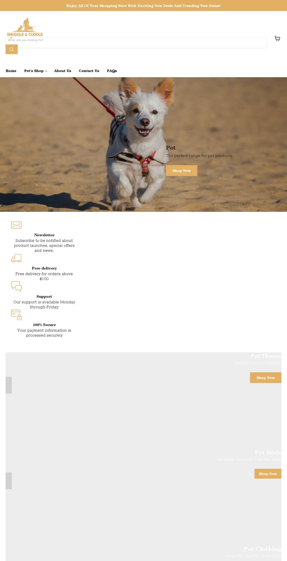 snugglencuddle.com shopify website screenshot