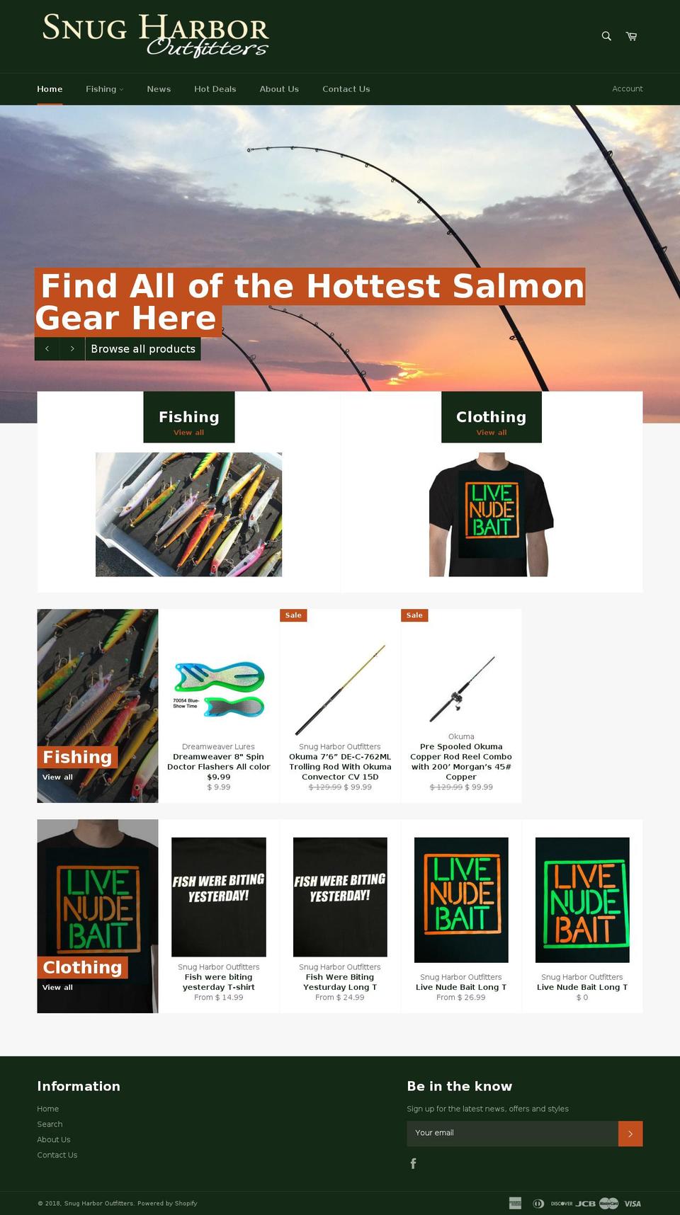 snugharboroutfitters.com — Shopify storefront screenshot
