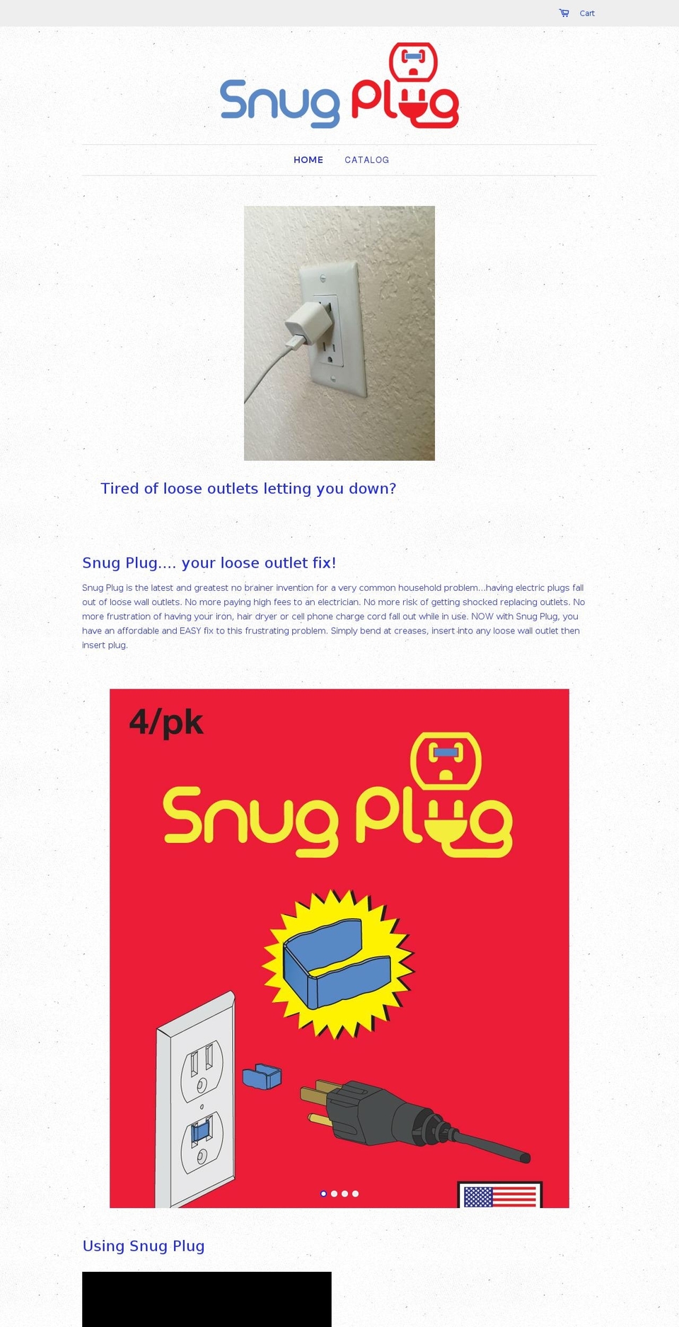 snugplugstore.com shopify website screenshot