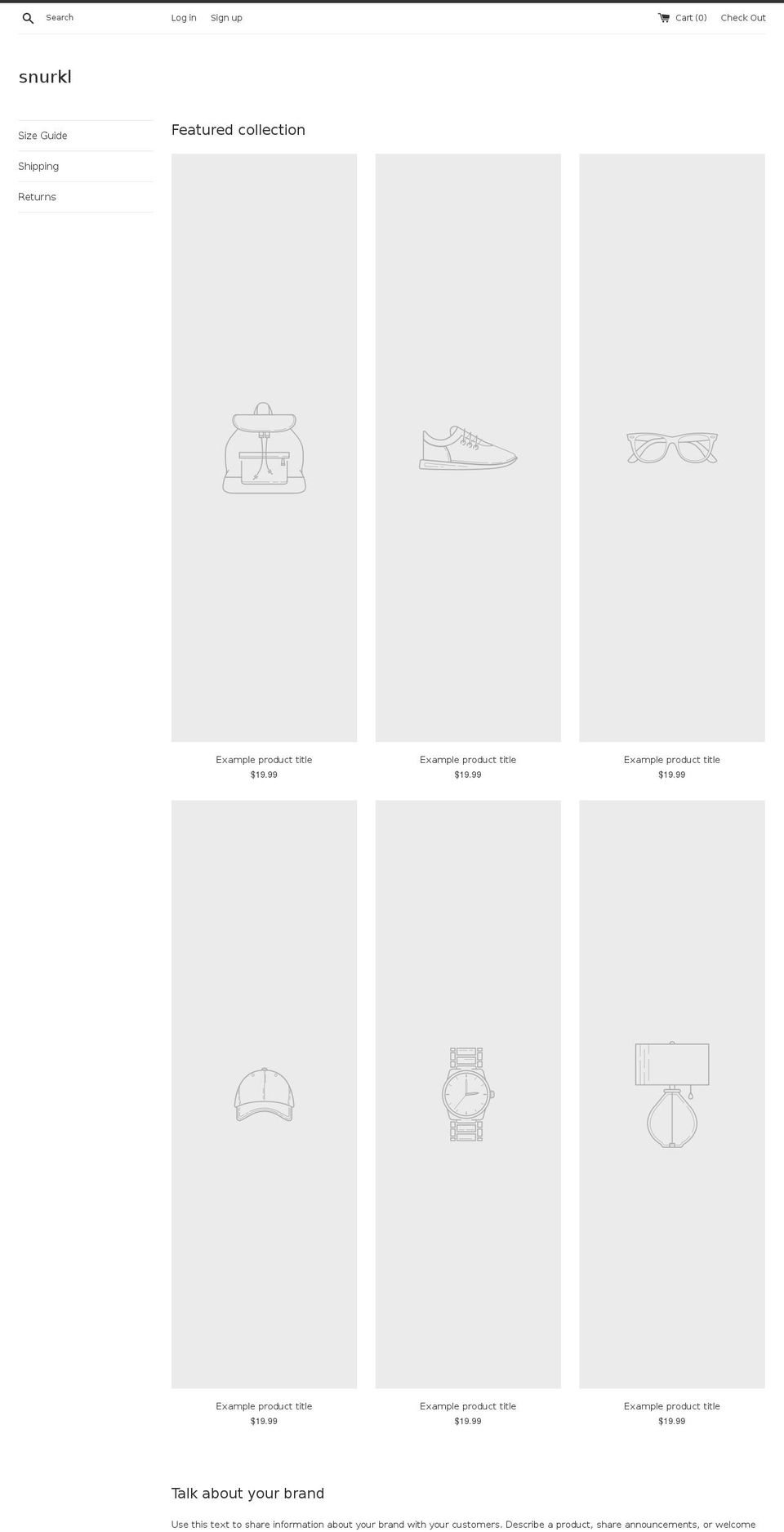 snurkl.com — Shopify storefront screenshot